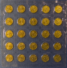 Золотая монета 50 рублей "Георгий Победоносец" ММД 7,78 в блистерах